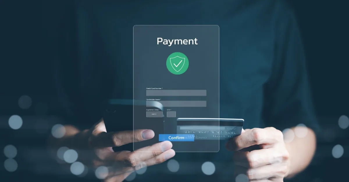 A stylised image representing secure and effective payment
